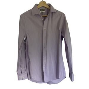 Michael Kors slim fit airsoft cooling purple lilac button down business casual